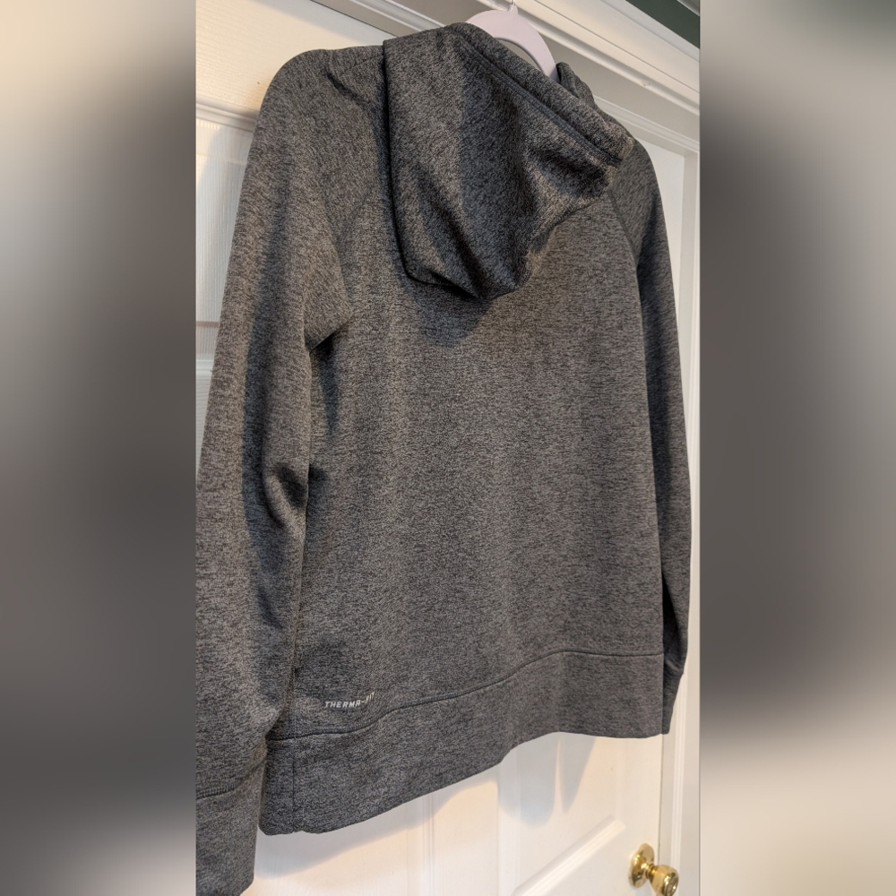 Nike Therma Fit Team Red White Blue RWB Women's Gray Hoodie Size Large Polyester - Picture 13 of 16